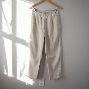 Beige Uniqlo Corduroy Pants